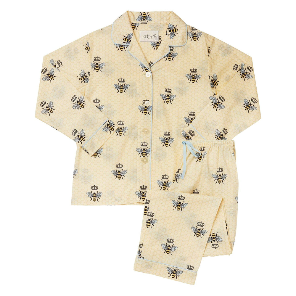 Queen Bee Luxe Pima Pajama - Honey Wide Honey