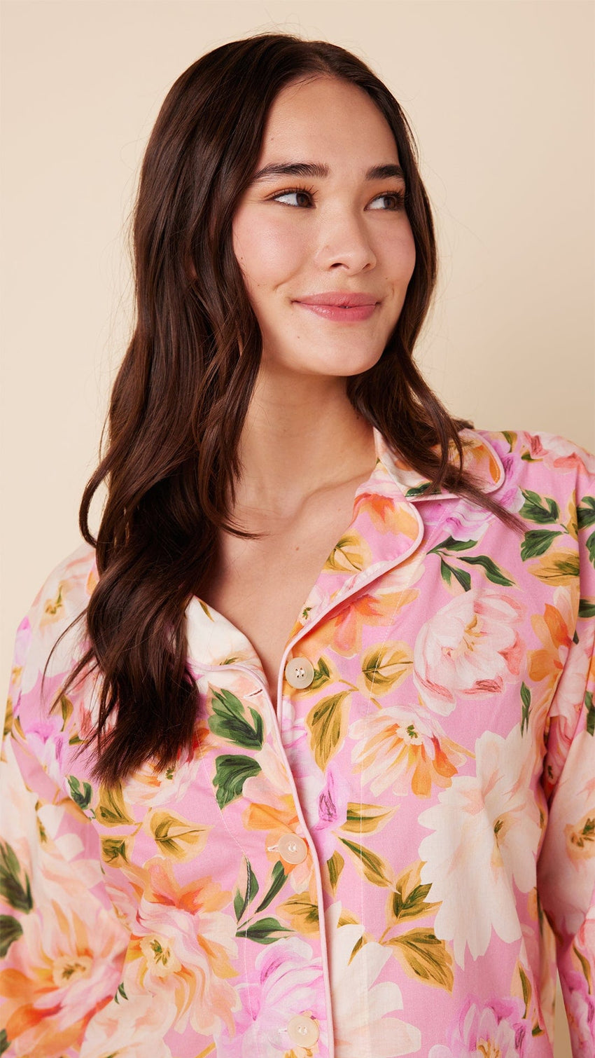 Blush Rose Luxe Pima Long-Sleeved Pajama Extra Pink