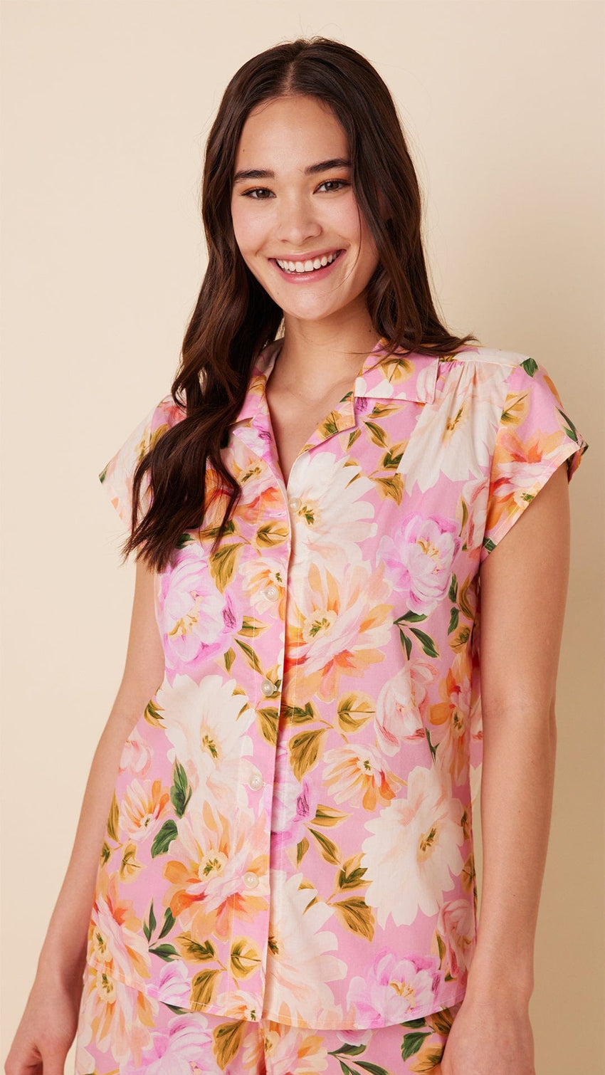 Blush Rose Luxe Pima Short Set Extra Pink