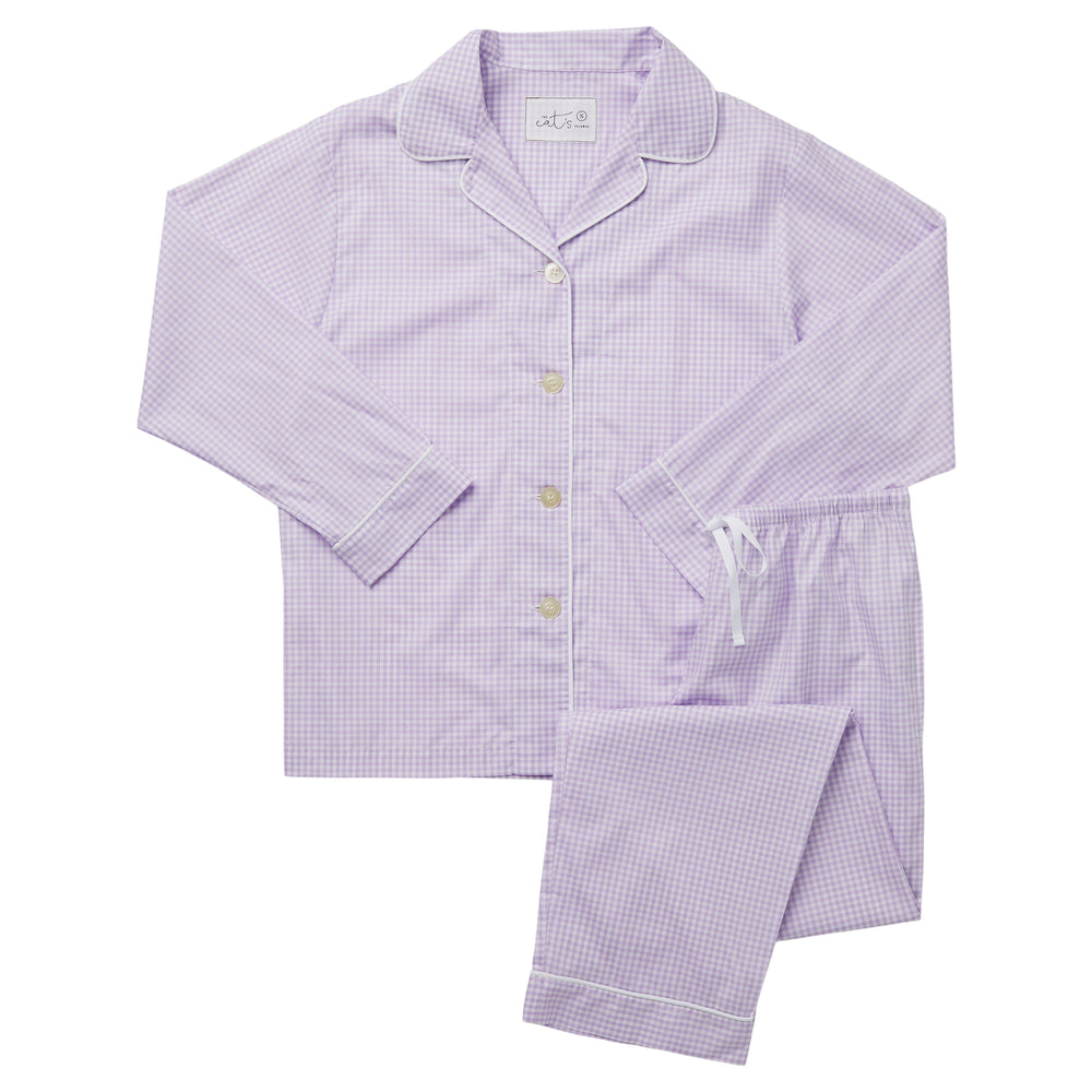 Classic Gingham Luxe Pima Pajama - Lavender Description Lavender