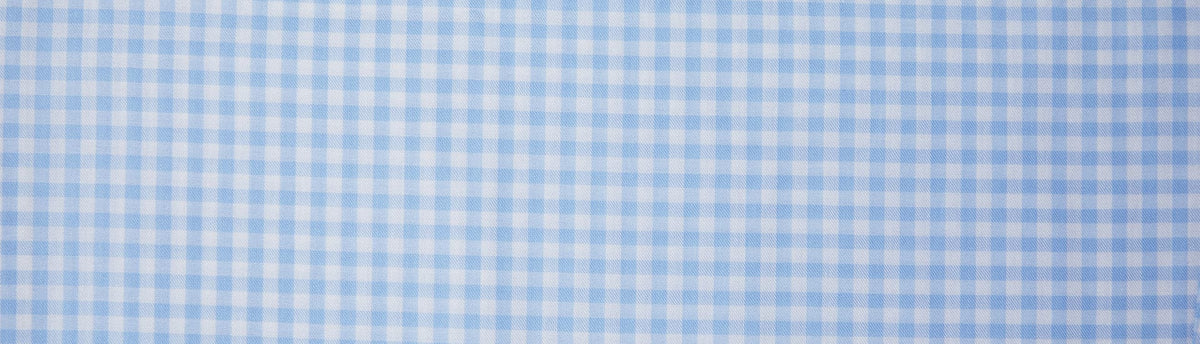Blue Long sleeve Pima Mini Gingham Bubble main image 1