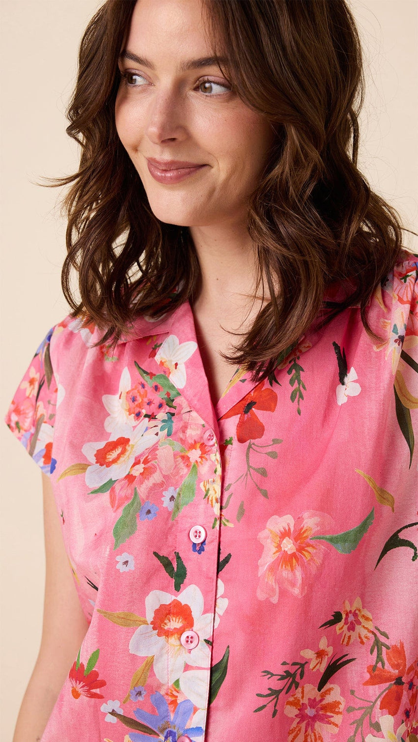 Spring Fling Voile Capri Extra Pink