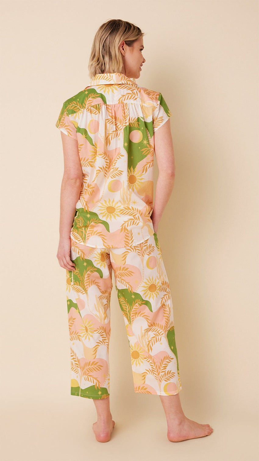 Sun & Moon Luxe Pima Capri Set Hover White