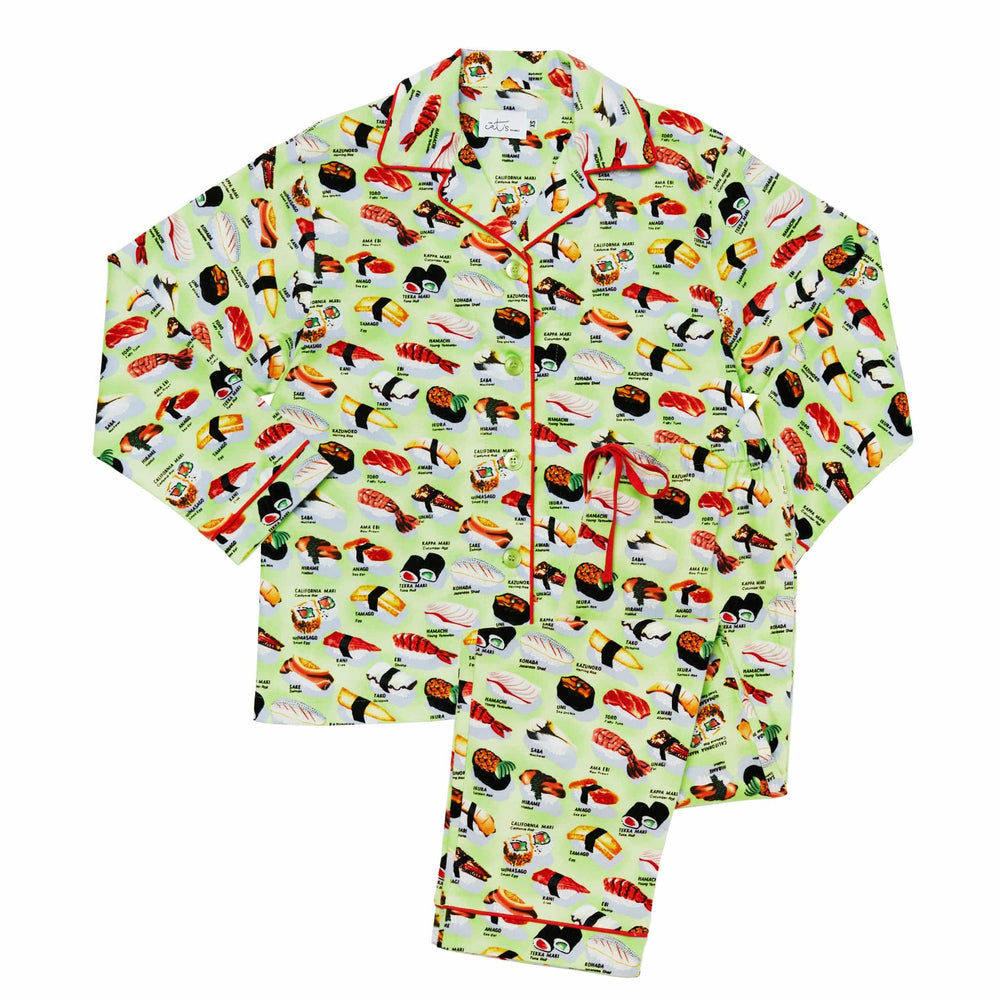 Sushi Cotton Pajama - Wasabi Wasabi Wide