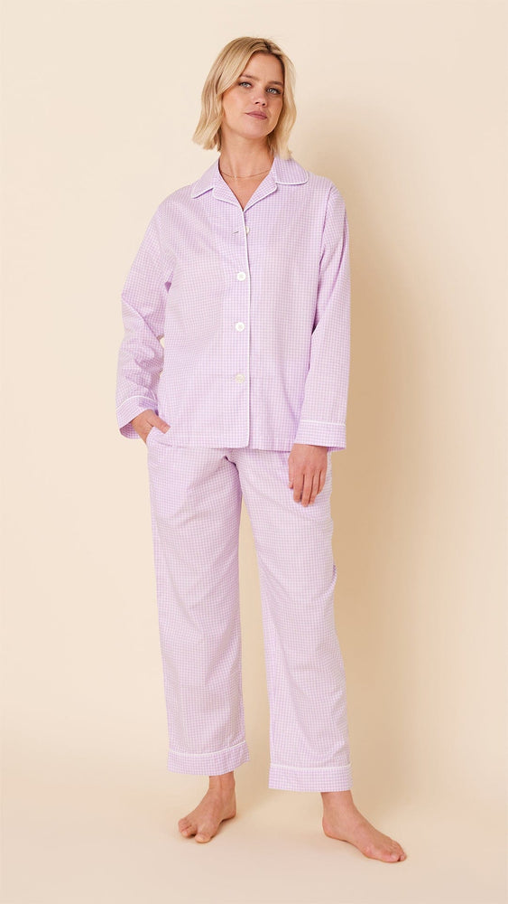 Classic Gingham Luxe Pima Pajama - Lavender Lavender Main