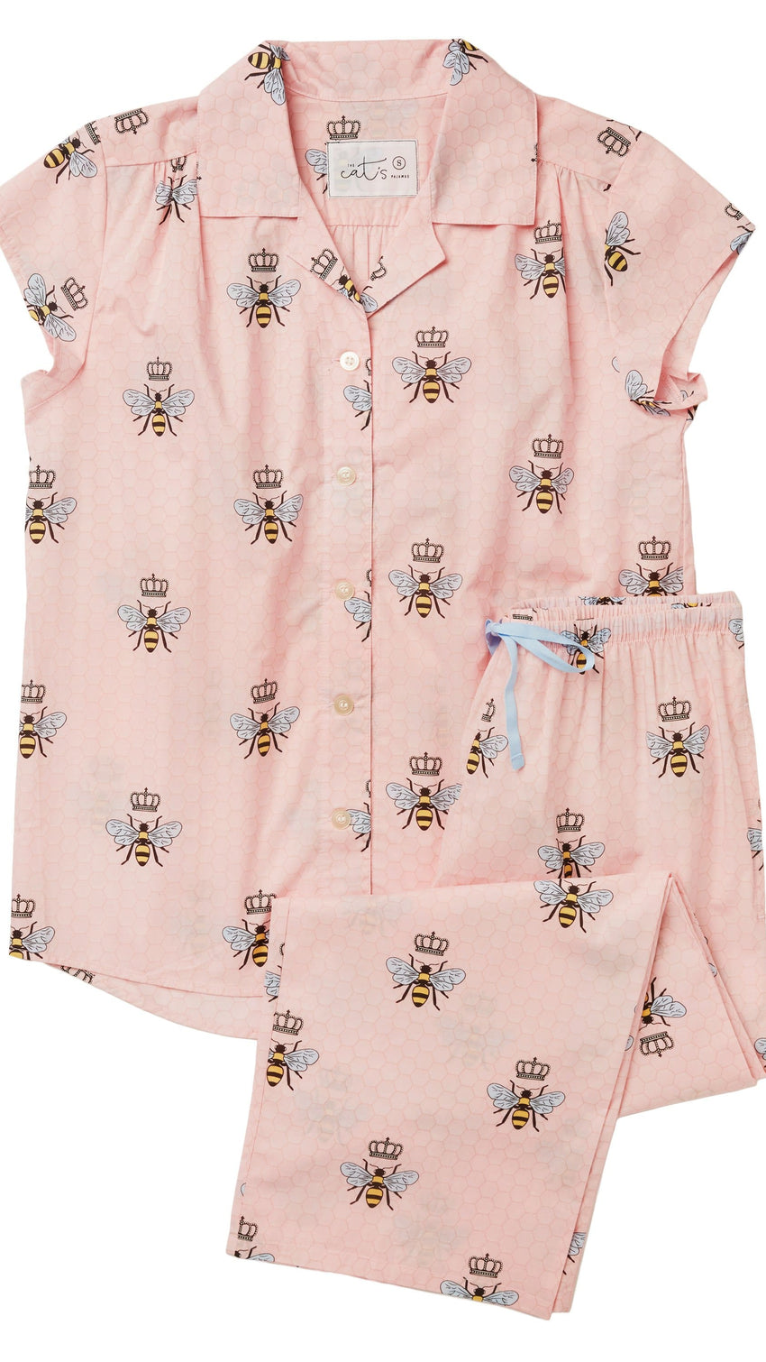 Queen Bee Luxe Pima Capri - Pink wide Pink