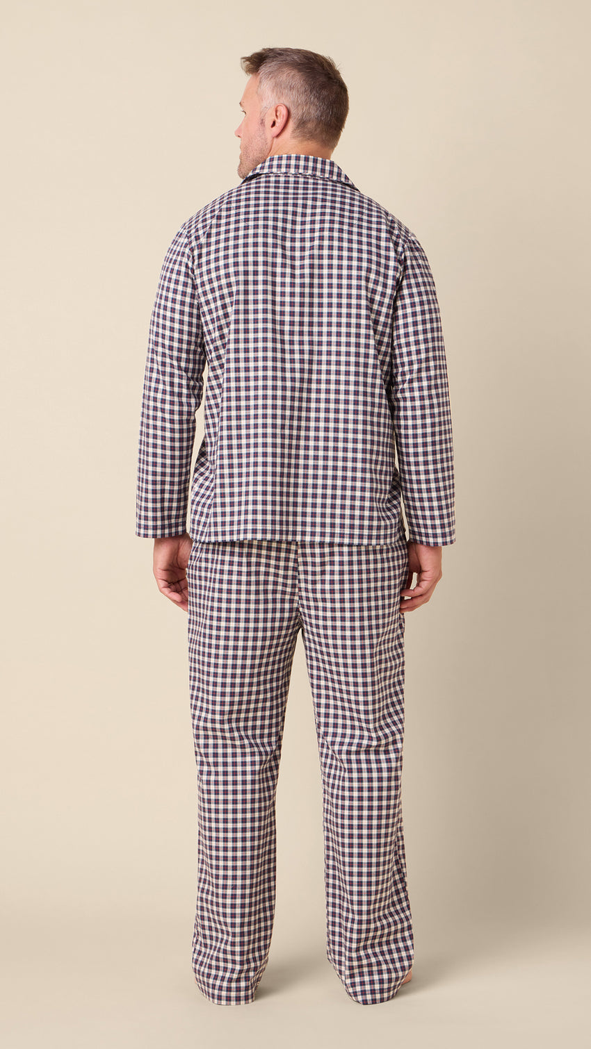 Adirondack Flannel Pajama Set Hover Navy