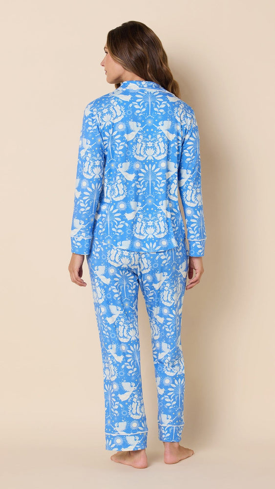 Angels Among Us Pima Knit Long-Sleeved Pajama Hover Blue