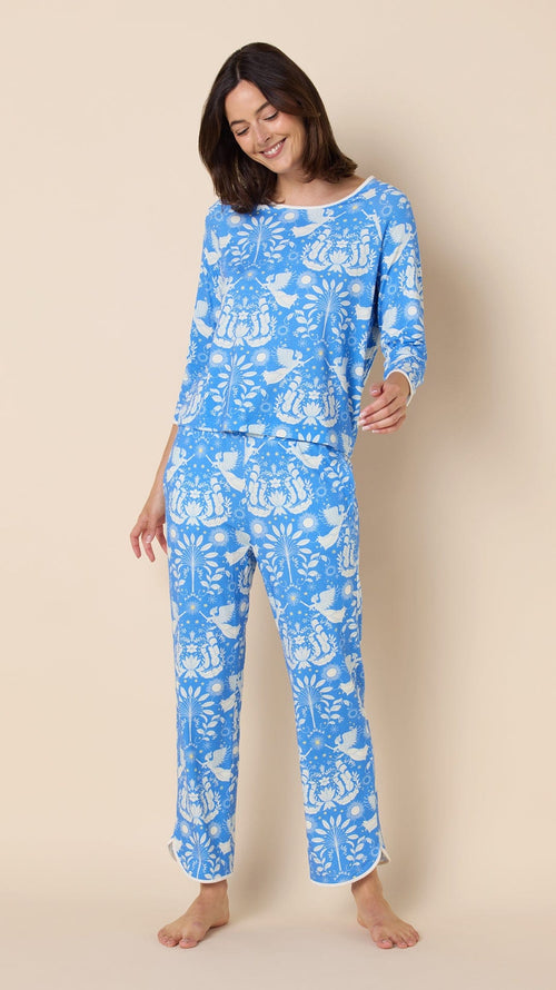 Angels Among Us Pima Knit Simple Set Main Blue