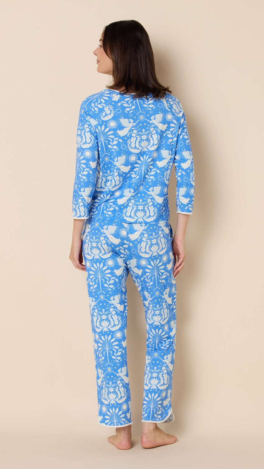 Angels Among Us Pima Knit Simple Set Hover Blue