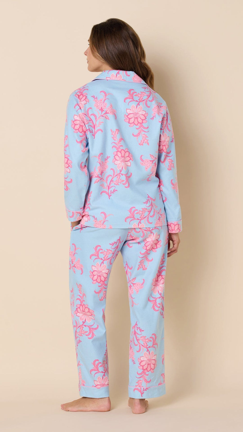 Ava Flannel Pajama Extra Blue