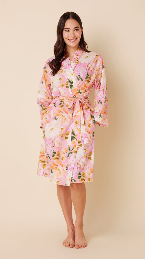 Blush Rose Luxe Pima Kimono Robe – The Cat's Pajamas