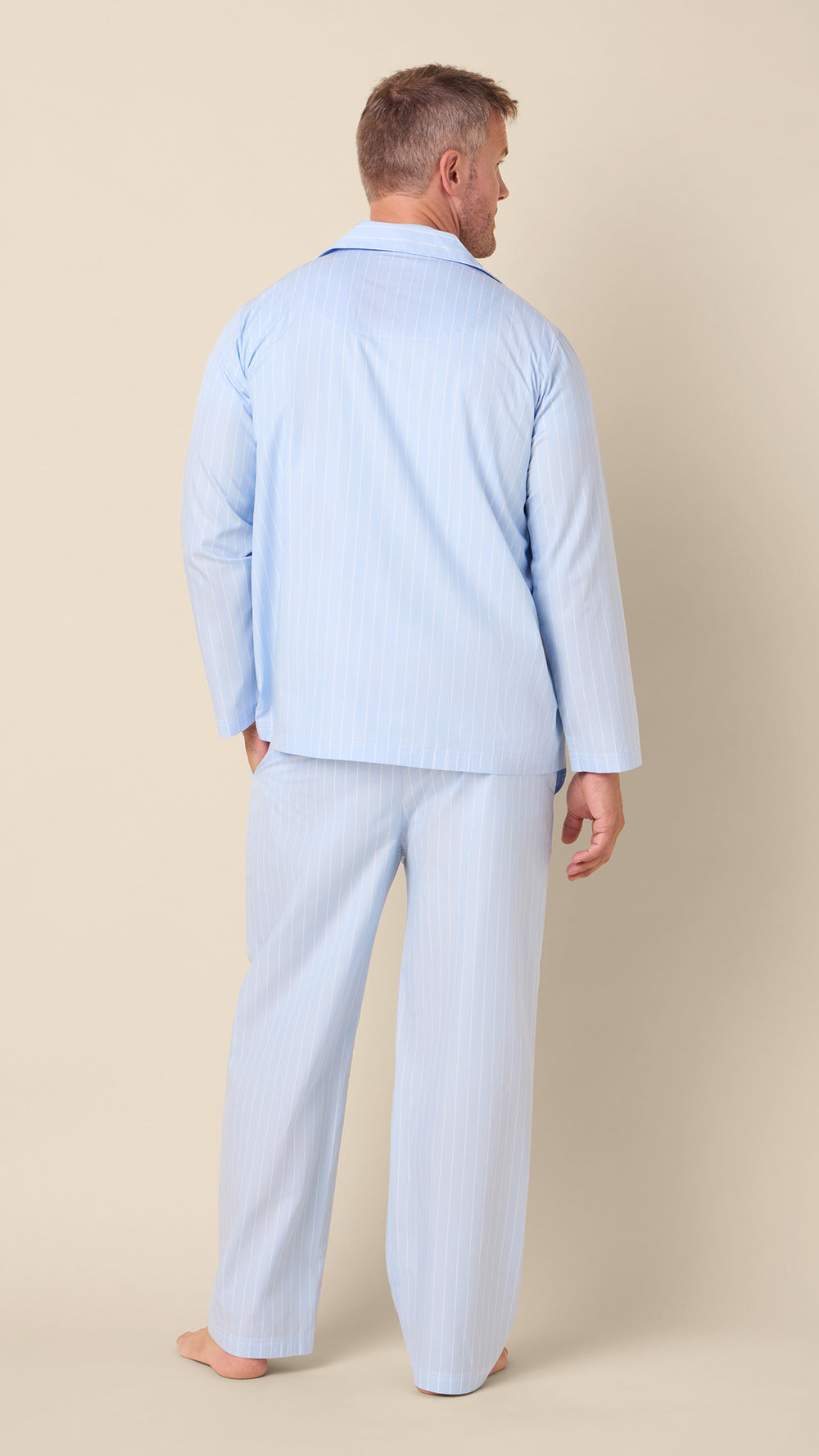 Bayside Stripe Luxe Pajama Set Extra Blue