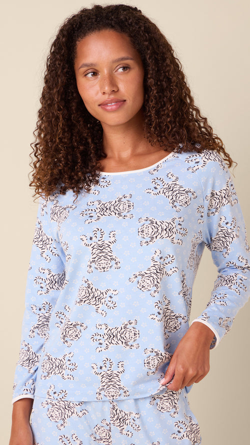 Bengal Blue Pima Knit Simple Set Extra Blue