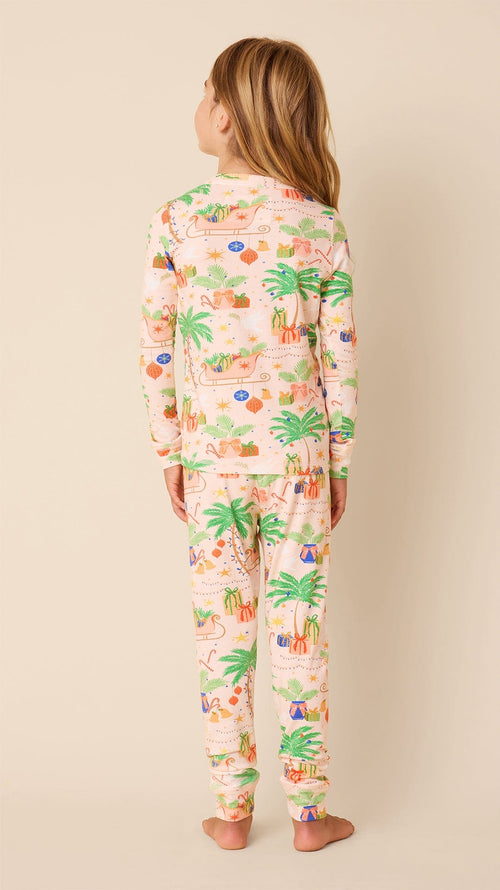 California Christmas Kids Pima Knit Pajama Extra Ivory