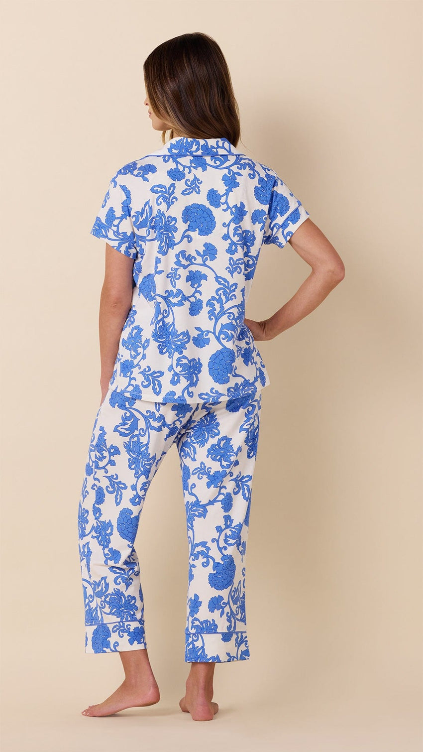 Chrysantheme Pima Knit Capri - Blue Extra Blue