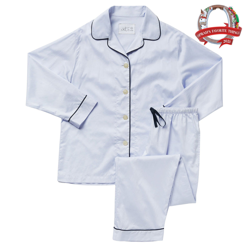 Classic Luxe Pima Pajama - Periwinkle Wide Periwinkle