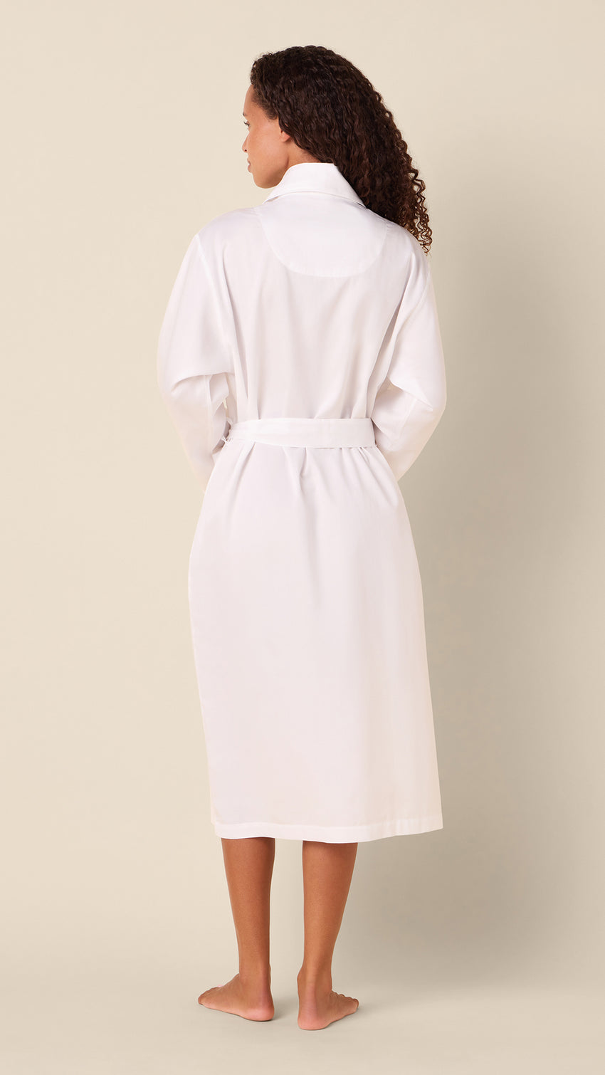 Classic Luxe Pima Shawl Collar Robe - White Hover White