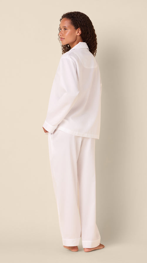 Classic Luxe Pima Pajama - White Hover White