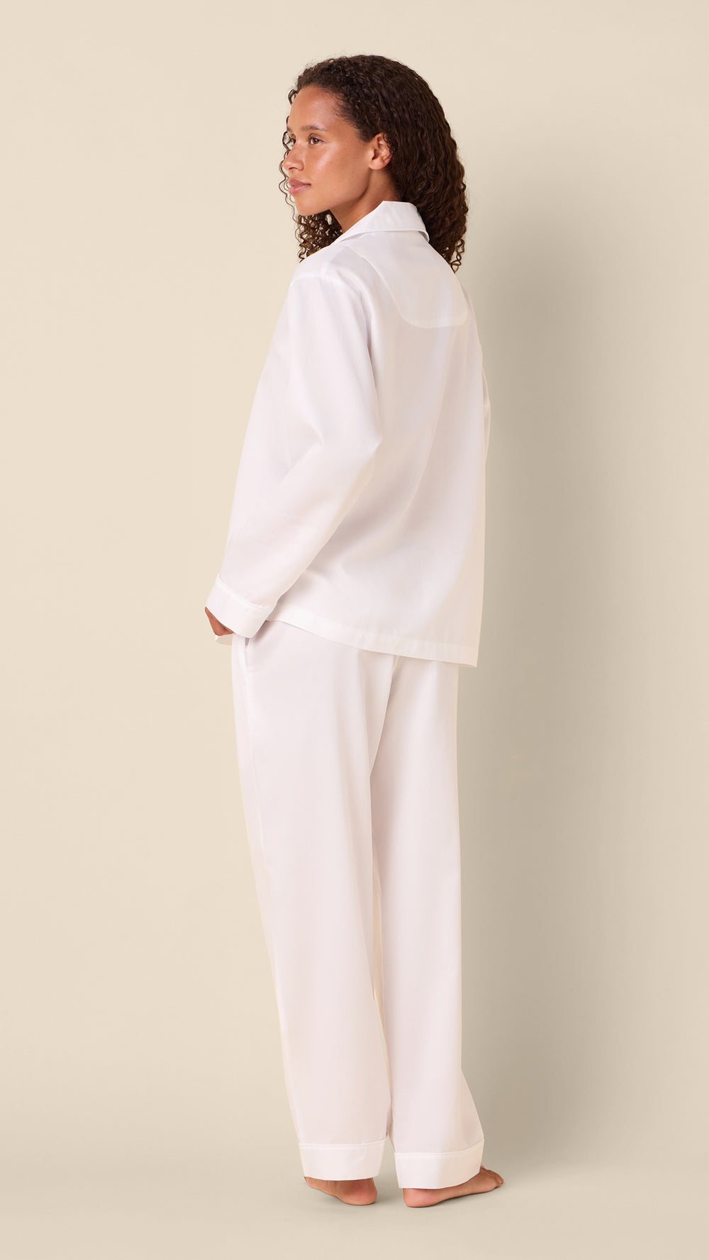 Classic Luxe Pima Pajama - White Hover White