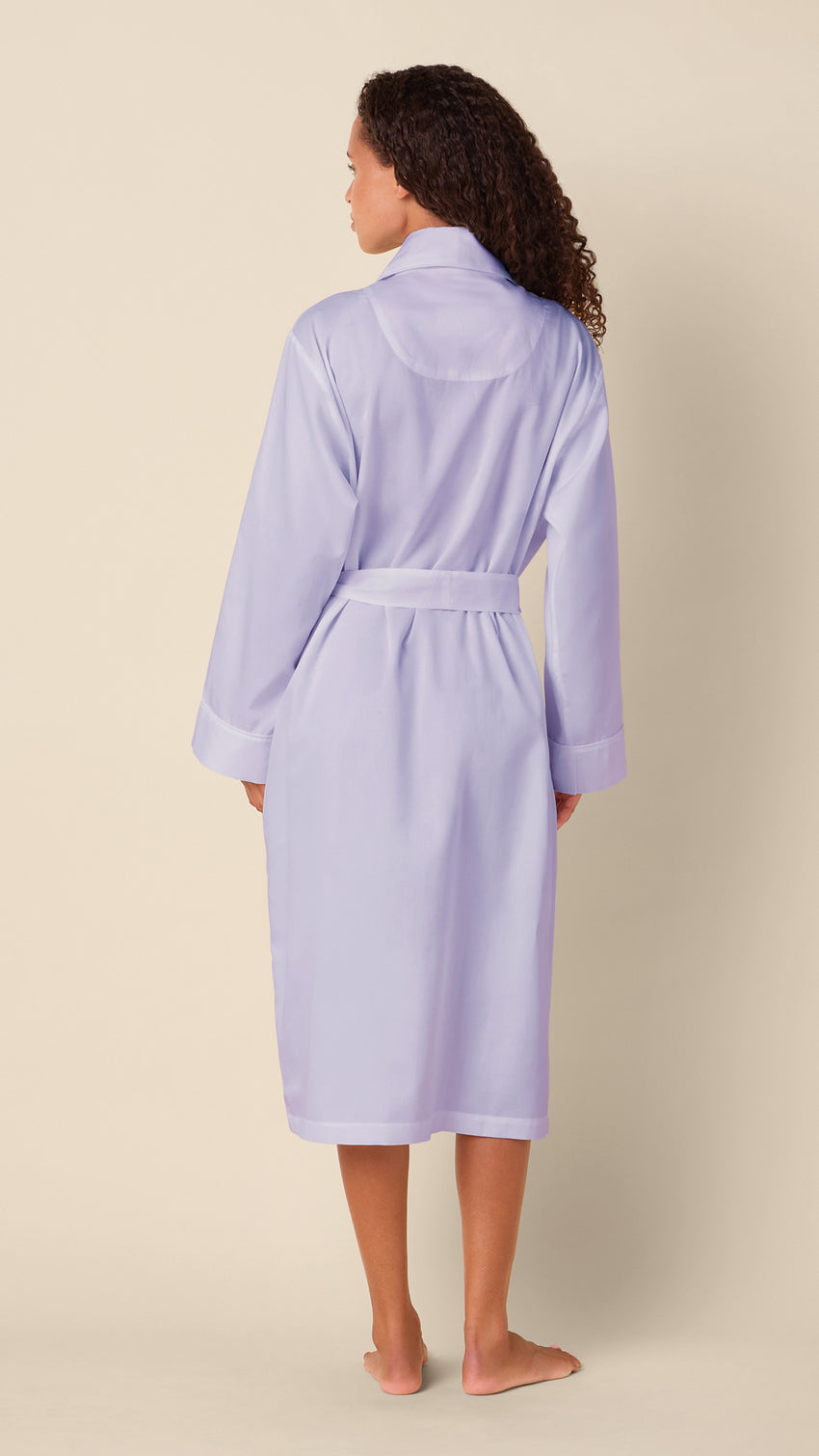 Classic Luxe Pima Shawl Collar Robe - Periwinkle Hover Periwinkle