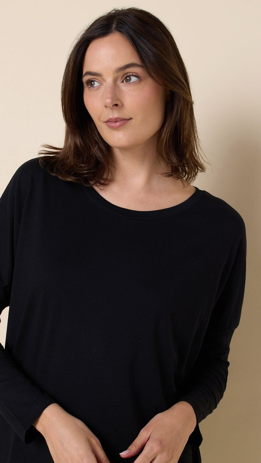 Classic Pima Knit Pullover Set - Midnight Wide Midnight