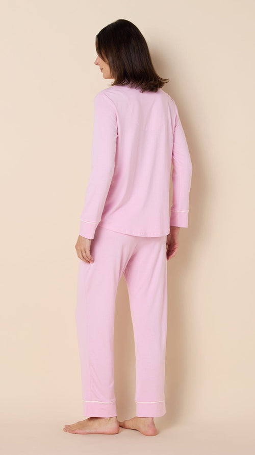 Classic Pima Knit Pajama - Pink Moment Hover Pink Moment
