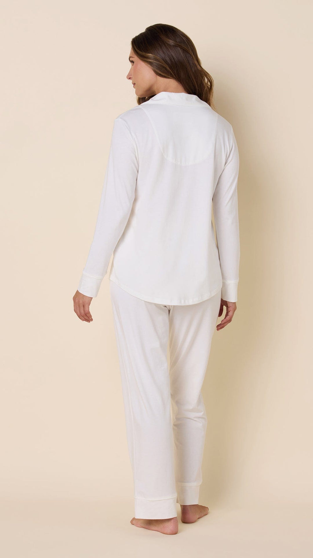 Classic Pima Knit Pajama - White Extra White