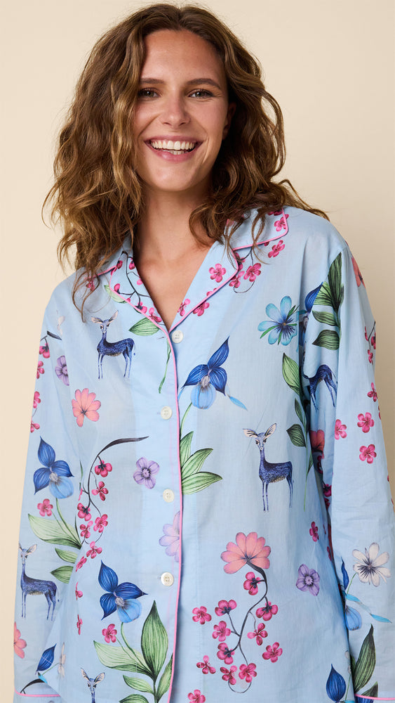 Deerly Voile Pajama Extra Blue