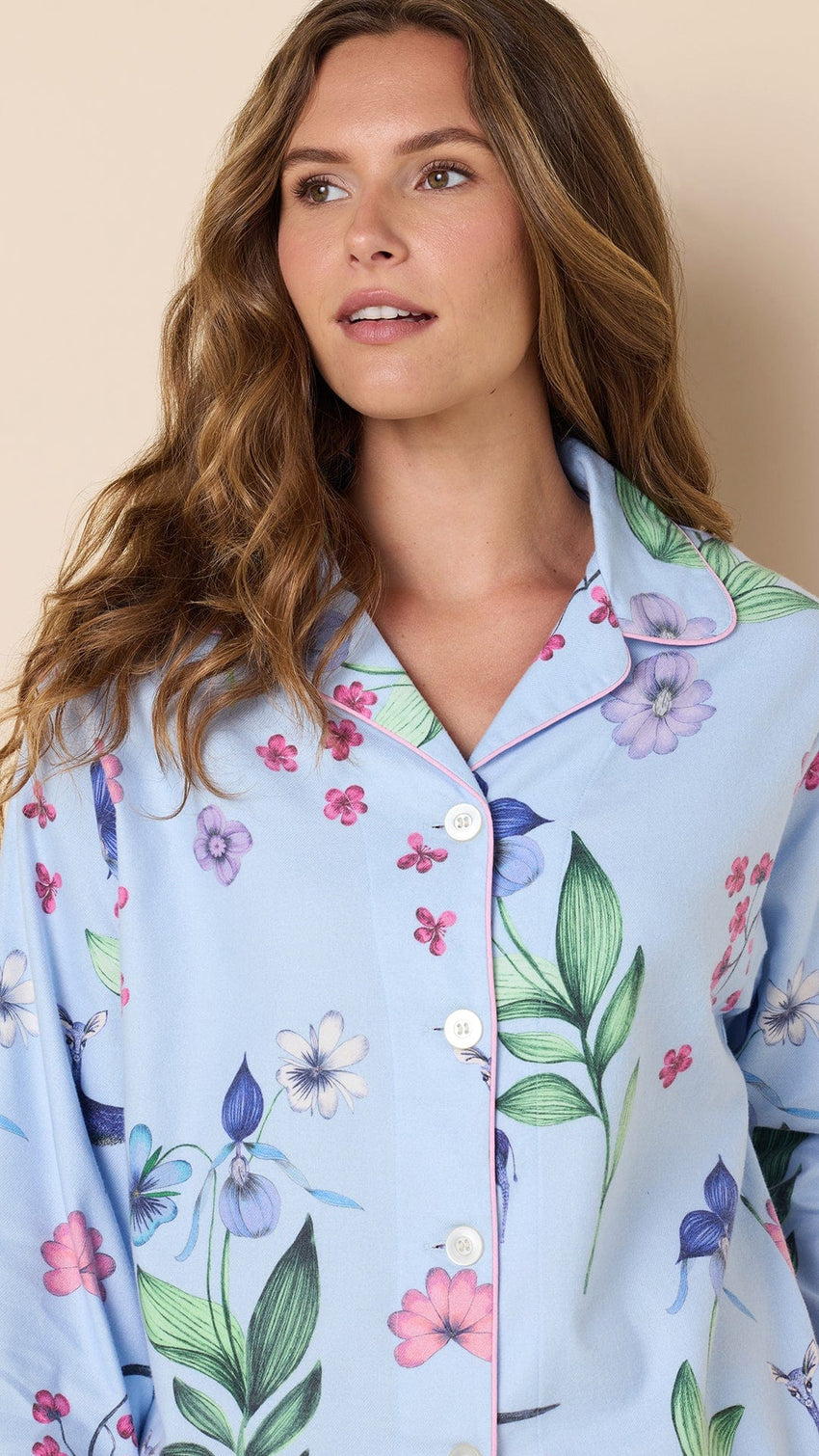 Deerly Flannel Pajama extra blue