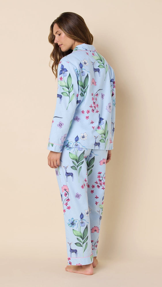 Deerly Flannel Pajama Extra Blue