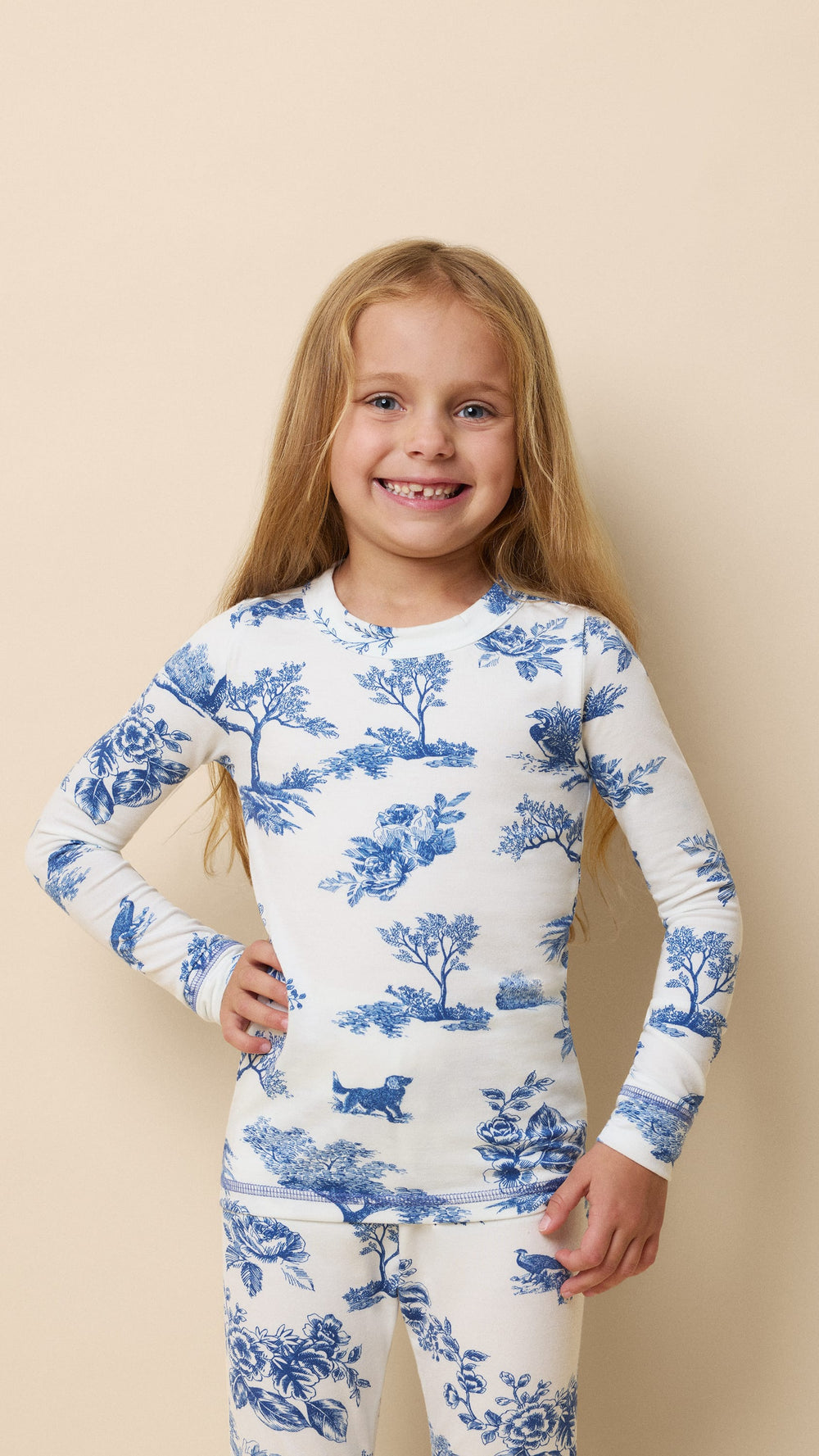 Field & Feather Pima Knit Kid's Pullover Set Extra White