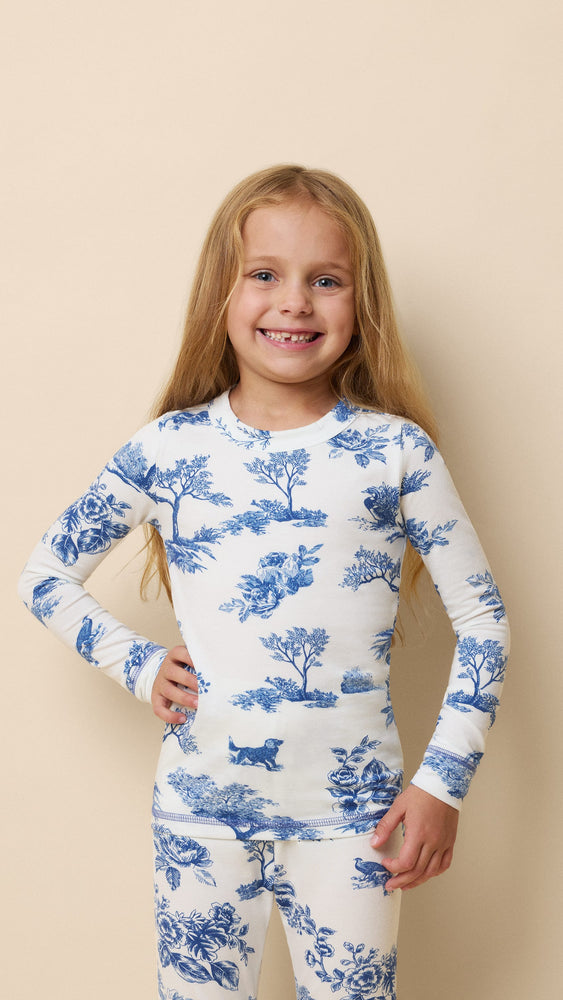 Field & Feather Pima Knit Kid's Pullover Set Extra White