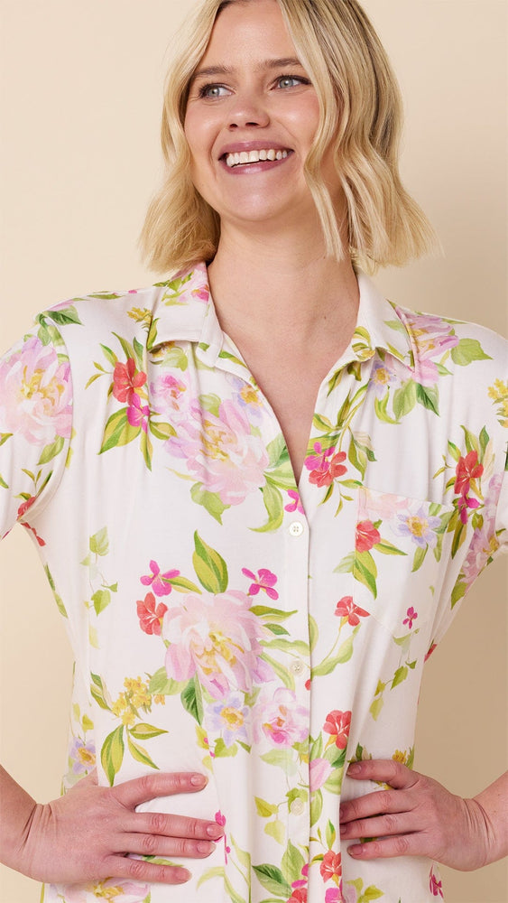 Florentina Pima Knit Night Shirt Extra White