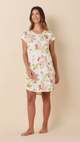 Florentina Knit Short-Sleeved Sleep Shirt