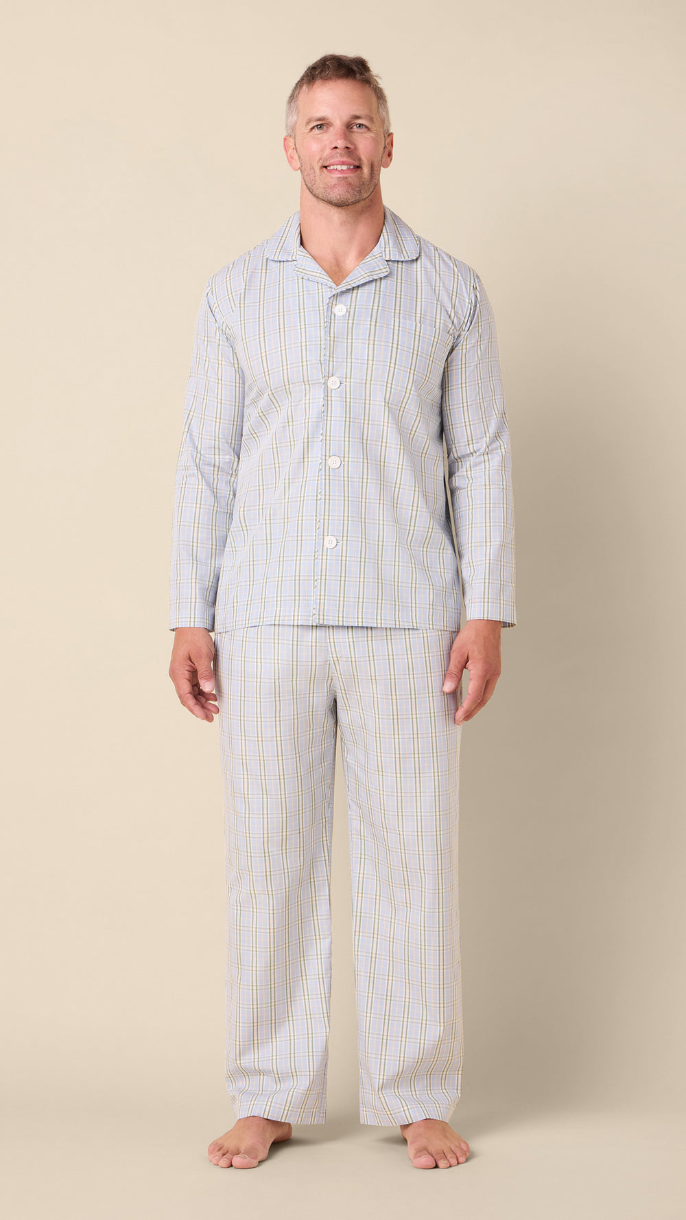 Greenport Luxe Pajama Set Main Blue