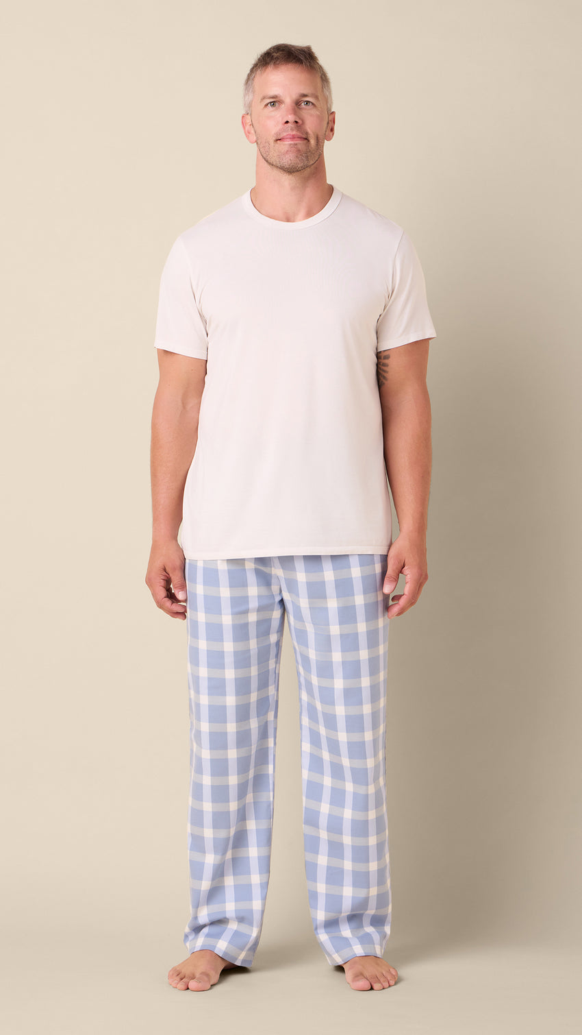 Harbor Blue Pima Flannel Pant Main Blue