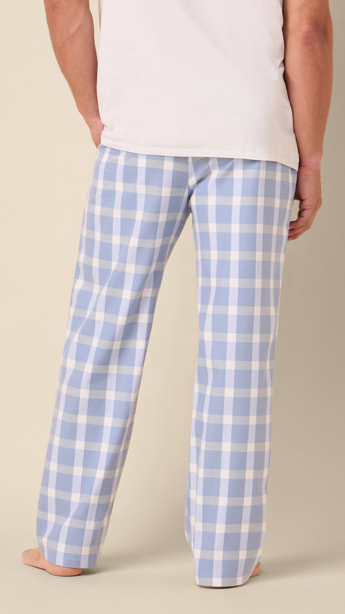 Harbor Blue Pima Flannel Pant Extra Blue