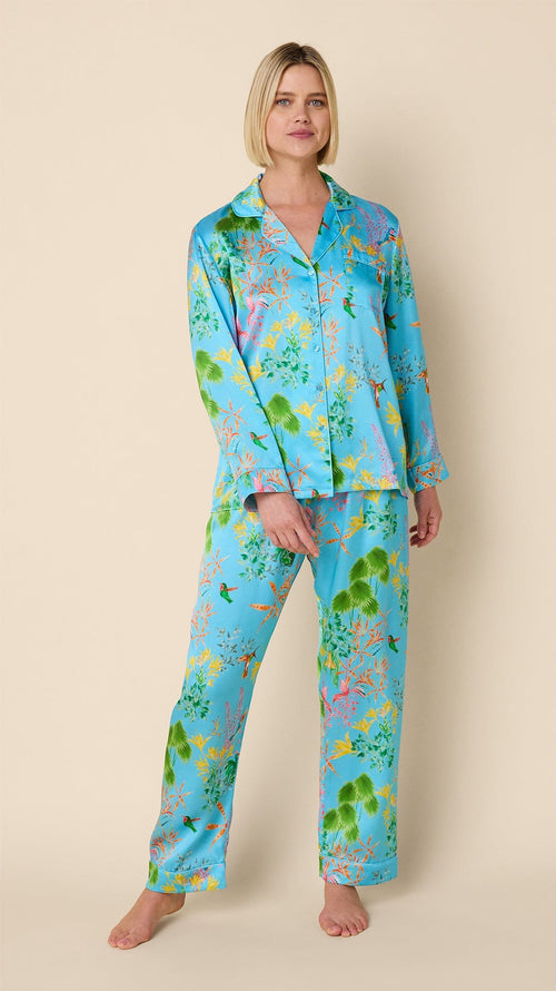 Hummingbird Silk Pajama – The Cat's Pajamas