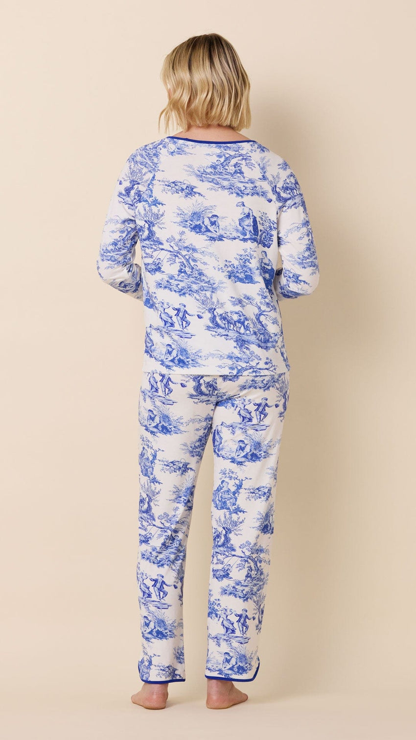 Idle Hours Pima Knit Simple Set - Blue Extra Blue