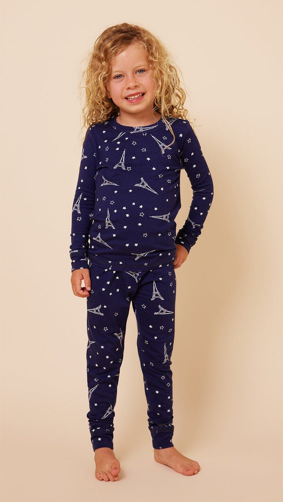 Étoile Kids Pima Knit Pajama Main Blue