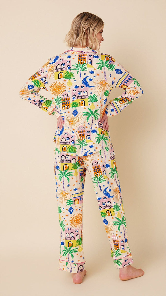 Moroccan Magic Pima Knit Long-Sleeved Pajama – The Cat's Pajamas
