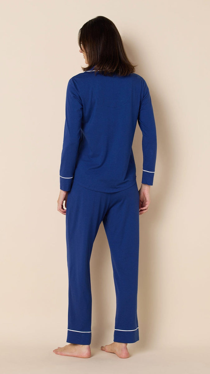 Classic Pima Knit Pajama - Marine Blue – The Cat's Pajamas