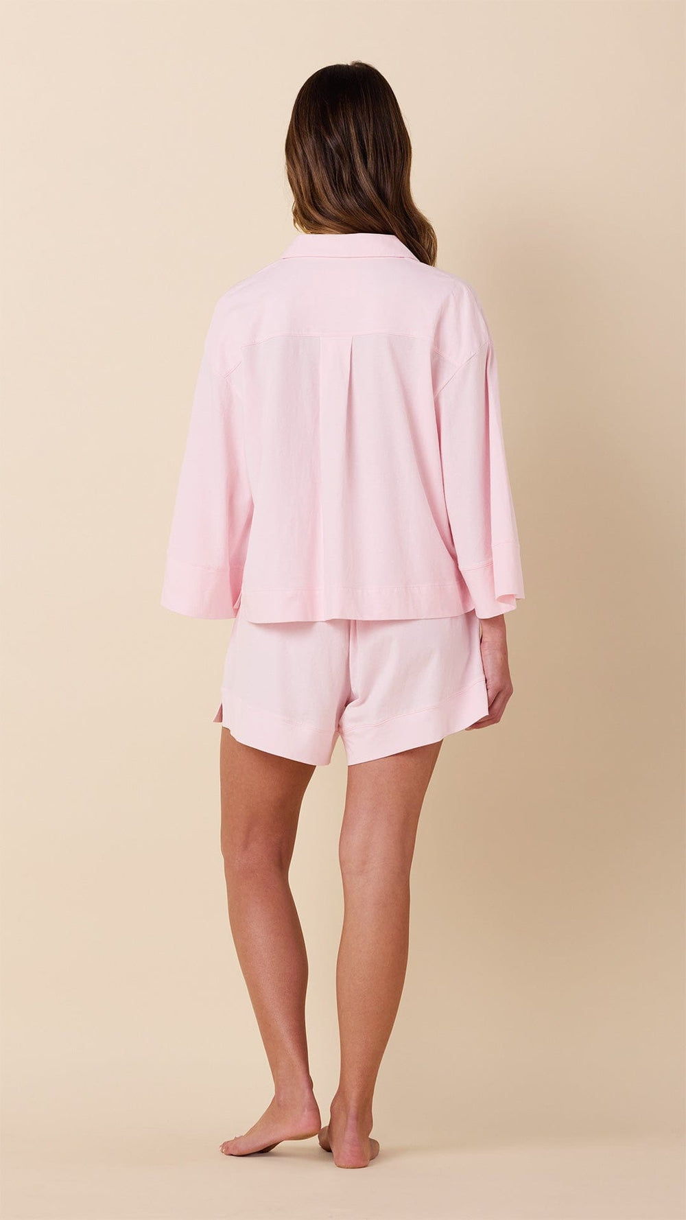 The Mariposa Long-Sleeved Short Set - Petal Hover Petal