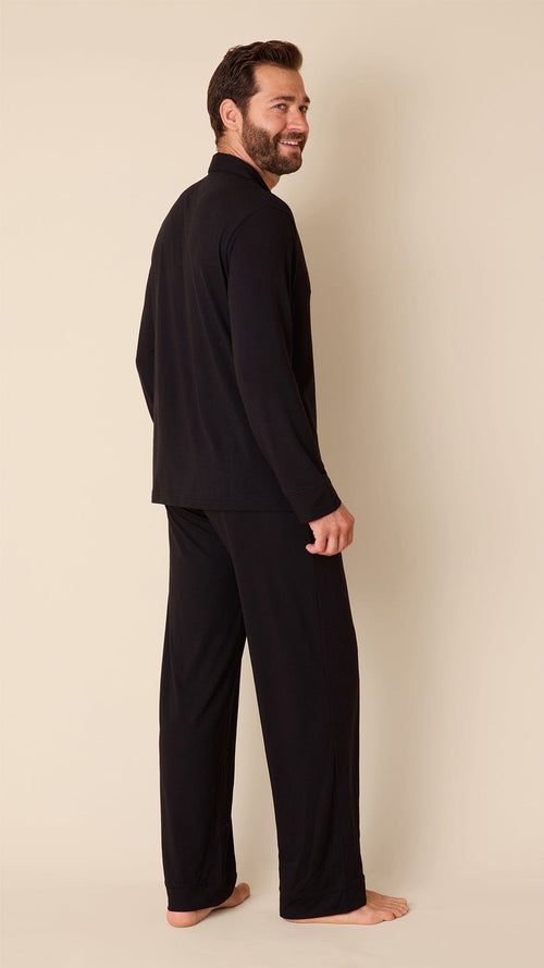 Classic Men's Pima Knit Pajama Set - Midnight Extra Midnight
