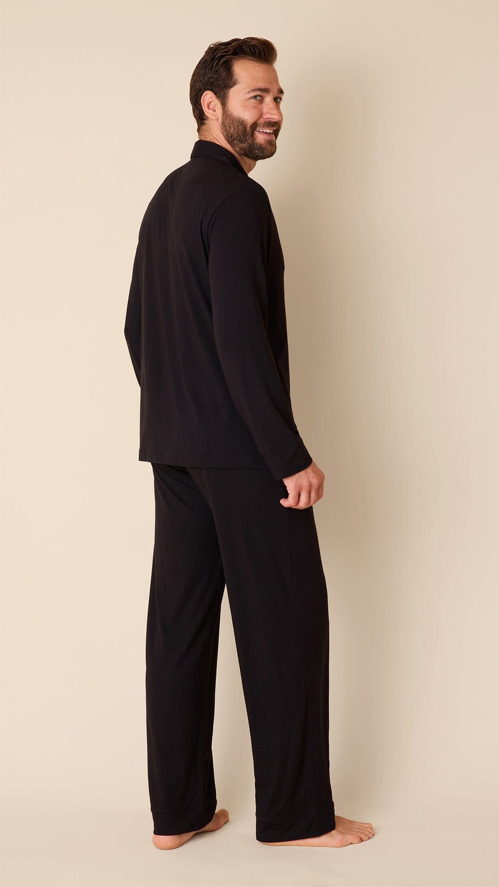 Classic Men's Pima Knit Pajama Set - Midnight Extra Midnight