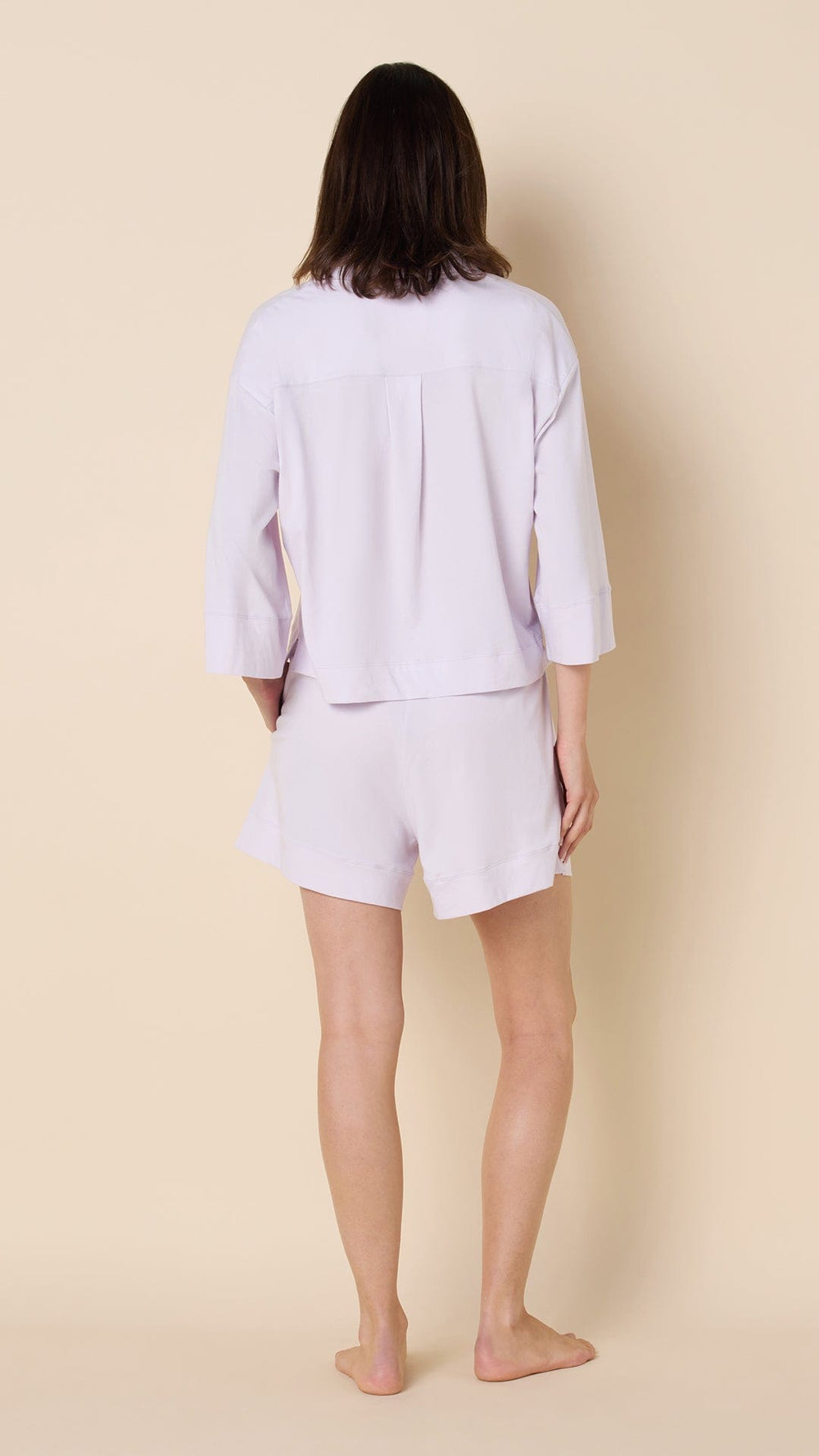 The Mariposa Set Long/Short Bundle - Lilac Cream Hover Lavender