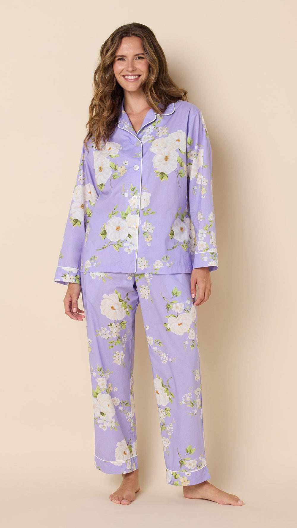 Orla Luxe Pima Pajama - Lavender Hover Lavender