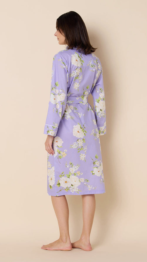 Orla Luxe Pima Shawl Collar Robe - Lavender Hover Lavender
