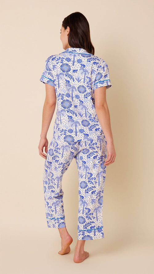 Palmera Pima Knit Capri Set Extra White